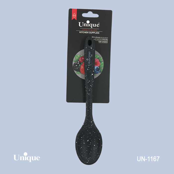 قاشق بزرگ بدون شیار تک برند یونیک Unique کد Un_1167 تمام سیلیکونی