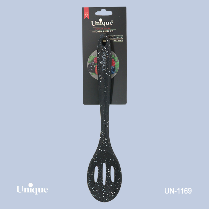 قاشق بزرگ شیار دار تک برند یونیک Unique کد Un_1169 تمام سیلیکونی