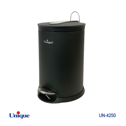 سطل زباله 14 لیتر برند یونیک Unique کد UN-4250 رنگ مشکی