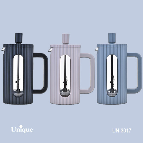 لیوان فرنچ پرس برند یونیک Unique کد UN-3017 ظرفیت 600 میلی لیتر