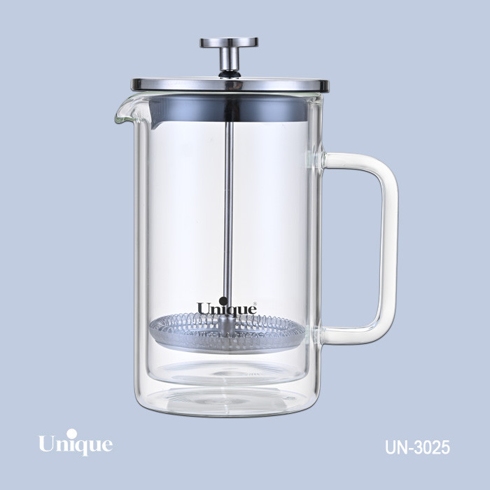 لیوان فرنچ پرس برند یونیک Unique کد UN-3025 ظرفیت 600 میلی لیتر