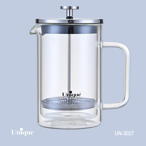 لیوان فرنچ پرس برند یونیک Unique کد UN-3027 ظرفیت 800 میلی لیتر