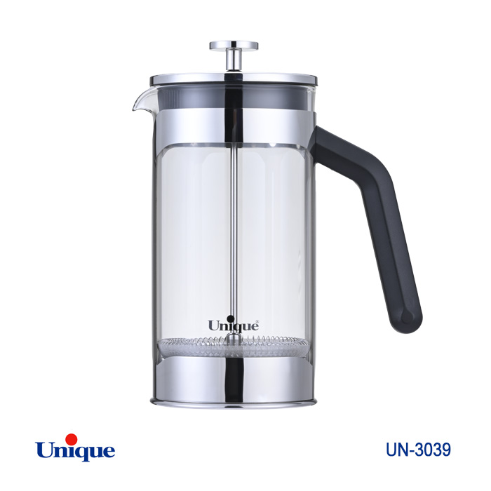 لیوان فرنچ پرس برند یونیک Unique کد UN-3039 ظرفیت 1000 میلی لیتر