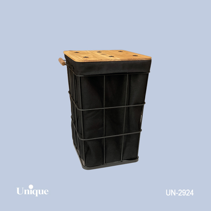 سبد چند منظوره و جا رختی برند یونیک Unique کد UN-2924 سایز متوسط مربع شکل