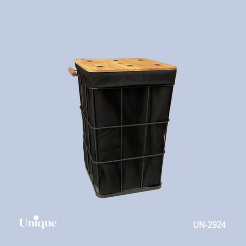 سبد چند منظوره و جا رختی برند یونیک Unique کد UN-2924 سایز متوسط مربع شکل