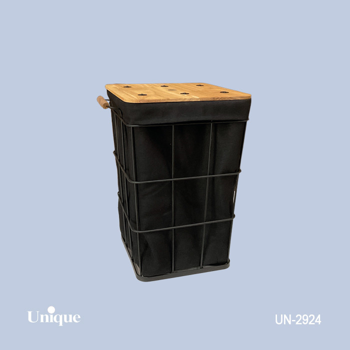 سبد چند منظوره و جا رختی برند یونیک Unique کد UN-2924 سایز متوسط مربع شکل