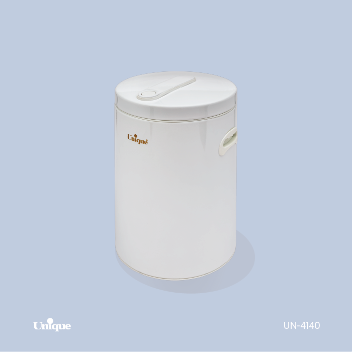 سطل برنج بدون پیمانه برند یونیک Unique کد UN-4170 بدنه فلزی رنگ سفید