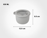 ست 3 کاسه درب دار برند لیمون limon کد 2233 گرد مدل شیاردار