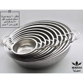 آبکش ۱۰ پارچه جنس استیل برند بورژوا Burzuva استیل ضخیم نگیر