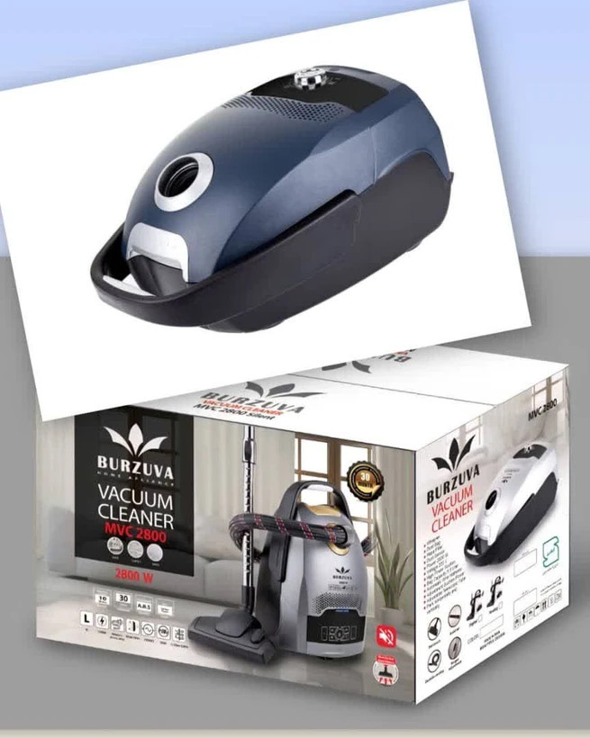 جاروبرقی لمسی 2800 برند بورژوا Burzuva مدل MVC-2800 کیسه دار