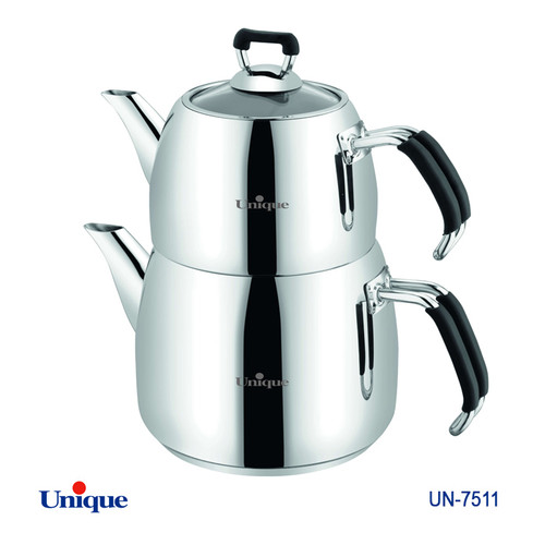 کتری و قوری استیل برند یونیک Unique کد UN-7511 ظرفیت 3 لیتری مدل ترک
