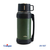 فلاکس استیل 2 لیتری بدون شیشه برند یونیک Unique کد UN-1837 مدل قلمی سفری