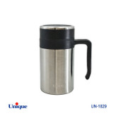 ماگ استیل برند یونیک Unique کد UN-1829 ظرفیت 450 میلی لیتر دسته باکالیت