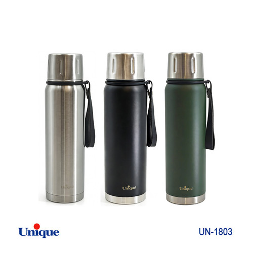 فلاکس استیل 750 میلی لیتری بدون شیشه برند یونیک Unique کد UN-1803 مدل قلمی