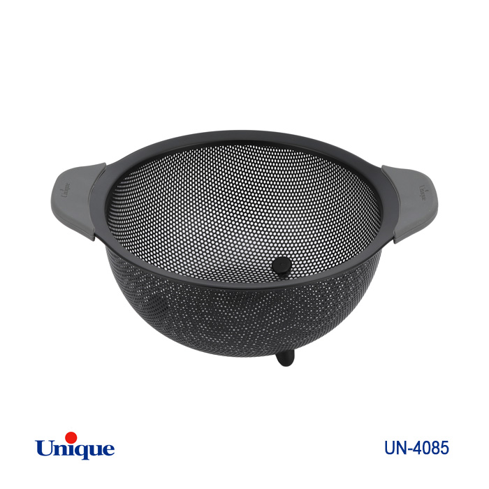 سبدوآبکش برند یونیک Unique کد UN-4085 سایز 23 جنس استیل مشکی سرامیکی
