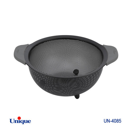 سبدوآبکش برند یونیک Unique کد UN-4085 سایز 23 جنس استیل مشکی سرامیکی